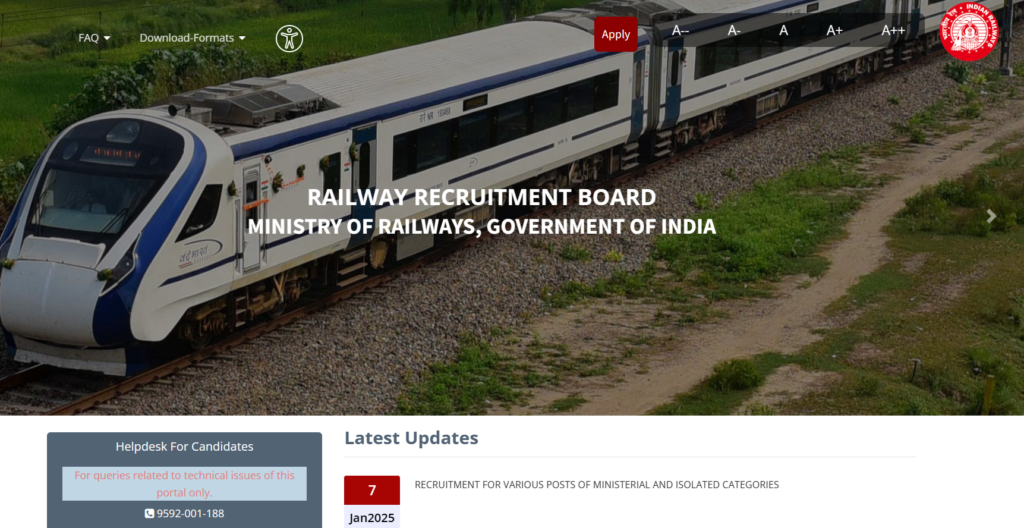 image 6 image 6 RRB Recruitment 2025: Ministerial & Isolated 1036 Posts Apply Online